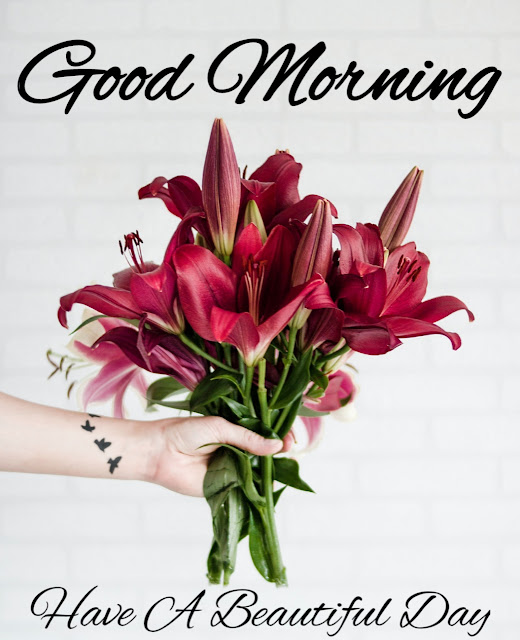 good morning images with flowers