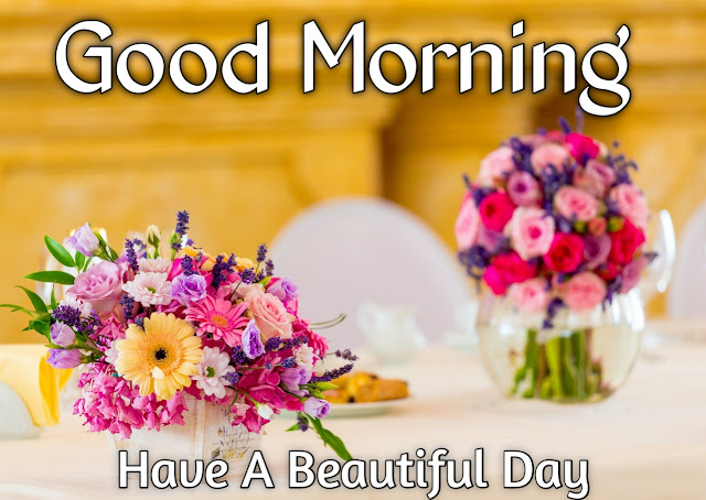 good morning images with flowers